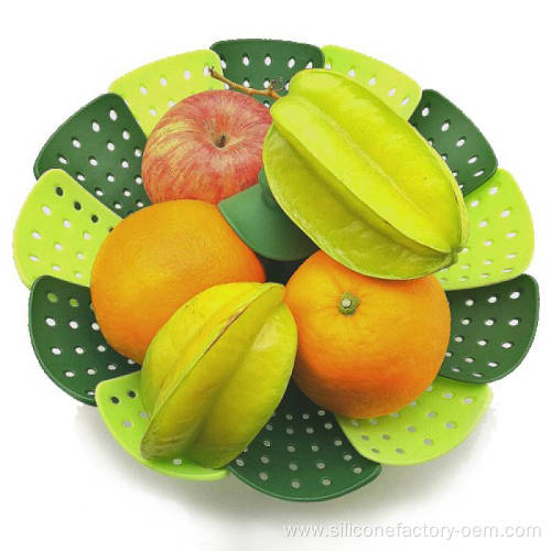 Silicone Fruit Tray Easy to Clean And Foldable